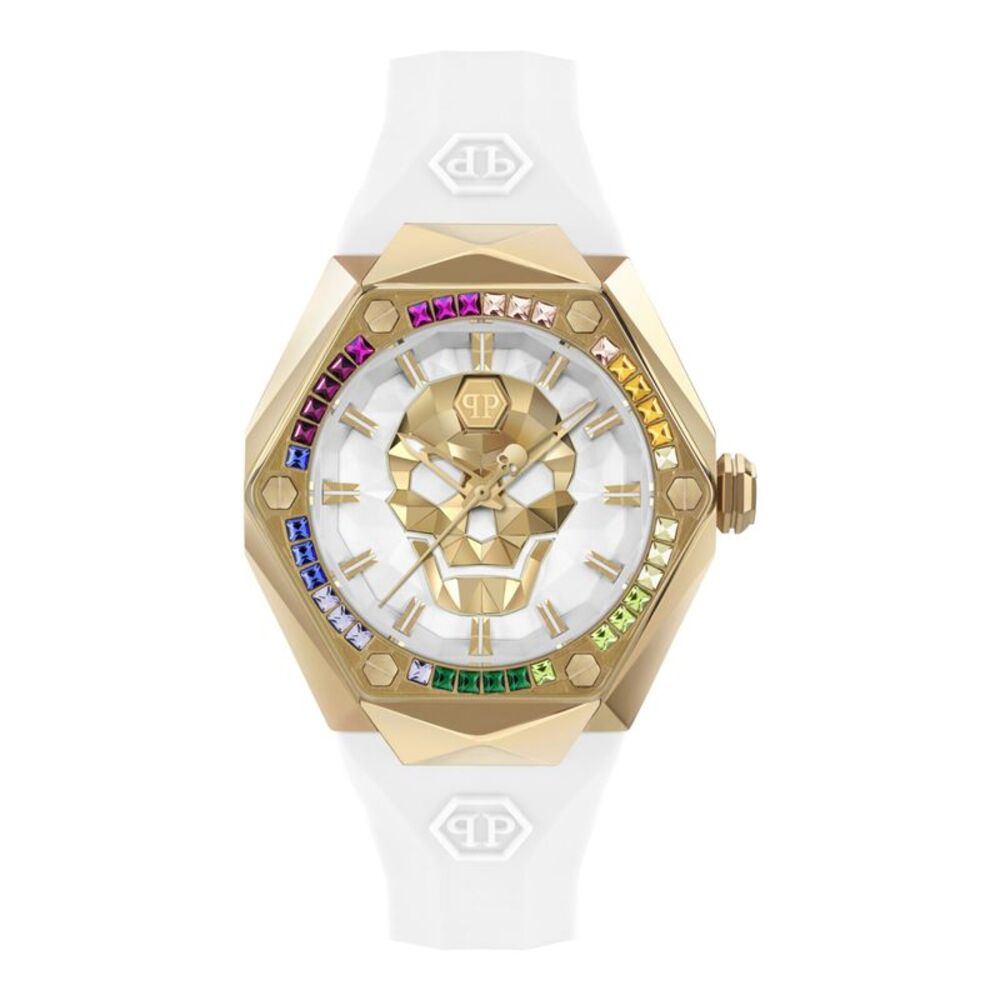 Philipp Plein The $kull Spikes Crystal Watch Gold Womens